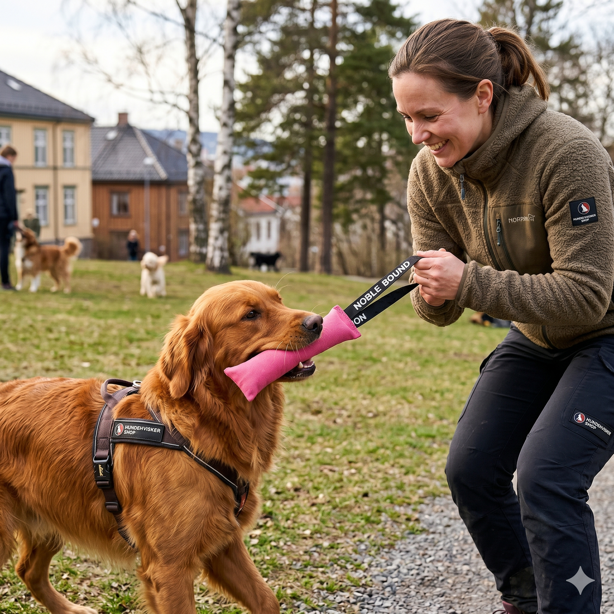Dog Tug Toy -  with Handle